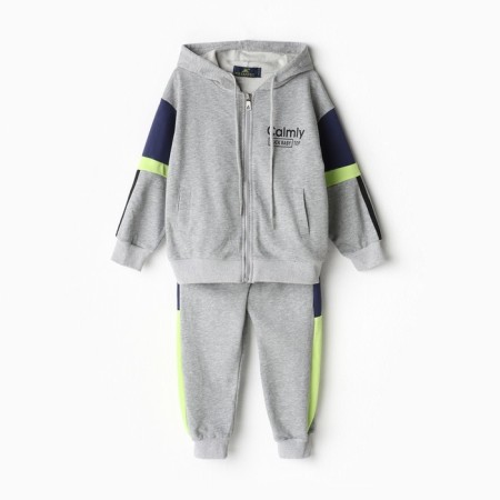 Children's costume (sweatshirt/pants), gray color, height 86-92cm