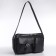 Female bag with pockets of leatherette, graphite color