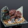 Souvenir "Bear on fishing", 10x15x10 cm, coil, gypsum, minerals