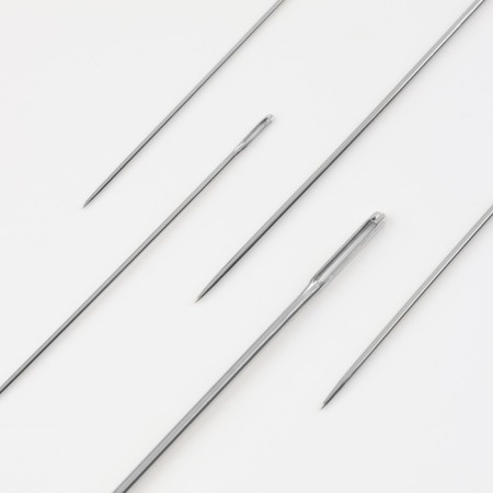 Sewing needles for “Assorted” dumps, d = 0.5 / 0.6 / 0.7 / 0.8 / 1.1 mm, 3.9 - 5.5 cm, 10 pcs-1