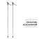 Parks of aluminum ski gekars vega, length 160 cm