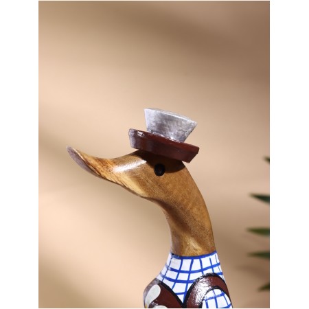 Souvenir "Duck with suspenders" wood 13x9x27 cm-3