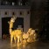 LED figure "Deer", 56 × 76 × 15 cm, textiles, metal, 220 V, glow warm white, no sledges