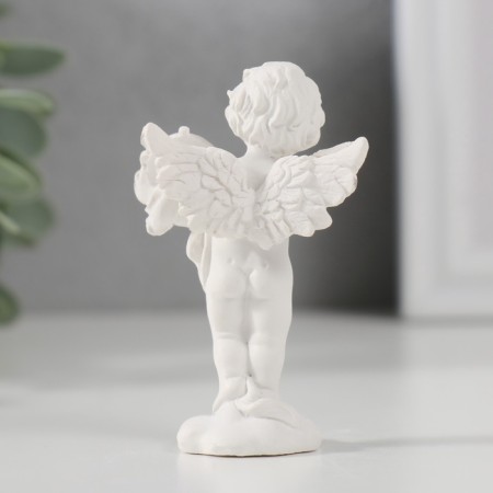 Polystone souvenir "Angel with a bell" 7x4.5x3 cm-2