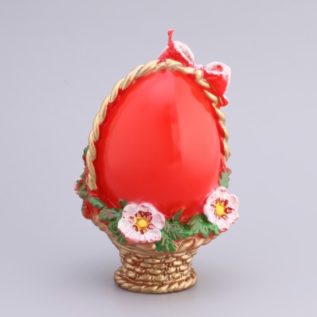 Figure candle large "Easter egg in a basket", 9.5x14.5 cm, 220 gr-3