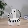 VAZA Ceramics Table "Picasso" (manual painting) Grace's jug, 18x13 cm, black and white