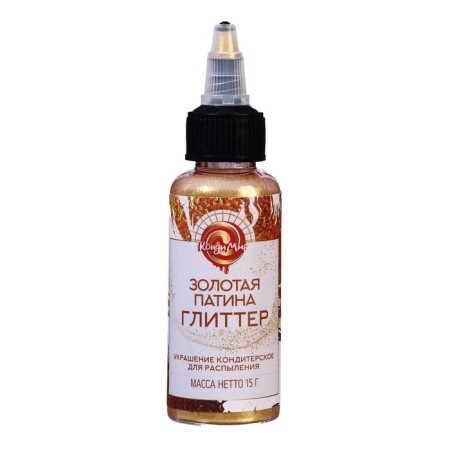 Glitter, Kandurin-sprayer "Golden Patina" Fraction 10-60 µm, 15 g-1