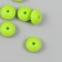 Busina silicone "flattened" fluorescent green d = 1.2 cm