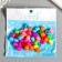 Beads for creativity plastic "ribbed" color set 80 pcs 1x1 cm