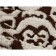 Virginia blanket, size 180x200 cm, brown color