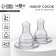 Set of a bottle of a bottle + 3 months, classic throat 35mm, 2 pcs + 1 pc as a gift