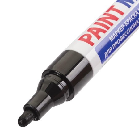 Marker-color (varnish) 4.0 mm Brauberg Professional Plus, Black, Nitro-base, Alum/Corp-9