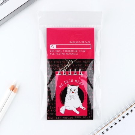 Keychain for keys, notebook "Do not take me me", 5.5 x 7.5 cm-8