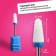 Ceramic milling cutter for the “cone” manicure, medium cut, 6 × 13 mm, in a plastic case, white color