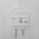 Organizer for jewelry "Hangers", 28 × 6.7 × 36 cm, white color
