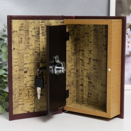 Safe Brush Tree leatherette "Atlas. Classic" 21x13x5 cm-2
