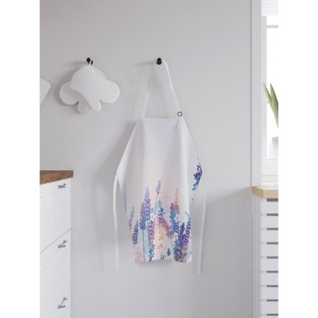 Apron kitchen with a “lavender morning” photo print, adjustable, size OS-1