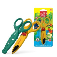 Children's scissors Erichkrause ArtBerry Wild Friends, cut only paper and cardboard, plastic, in blister, mix