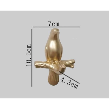 Nast-light decor "pigeon", 10.5 x 7 cm, gold-4