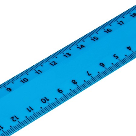 Line 20 cm Istanm, plastic, 2 scales, opaque, neon colors, euro suspension, mix-2