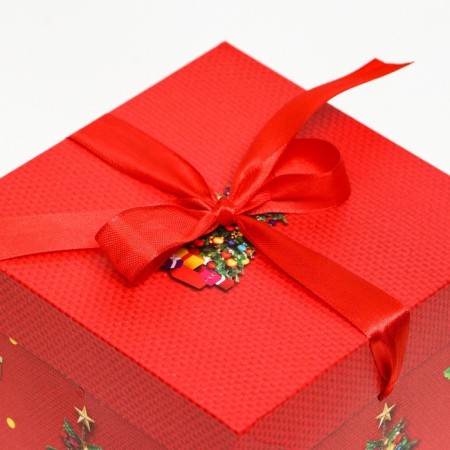 Self -assembly box "Christmas tree" 15 x 15 x 15 cm-2