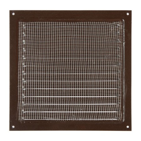 Ventilation grate Zein Lux RM2525KR, 250 x 250 mm, with a grid, metal, brown-5