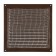 Ventilation grate Zein Lux RM2525KR, 250 x 250 mm, with a grid, metal, brown