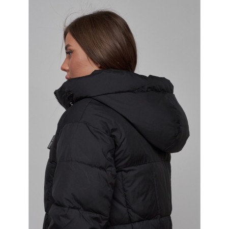 Coat insulated winter female, size 46, black color-20