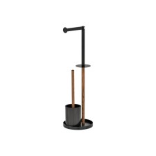 Keanu toilet stand, with a holder for toilet paper, black