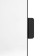 Turning mirror on the door or wall, 80 x 30cm, black
