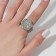 Ring "Asgard", color black silver, 20 size