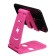 Luazon phone stand, adjustable height, silicone inserts, pink