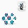 Cubes set for D&D (Dungeons and Dragons, DND) "Game time", Series: D&D, 7 pcs