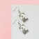 Earrings "Tarot" magician, silver color