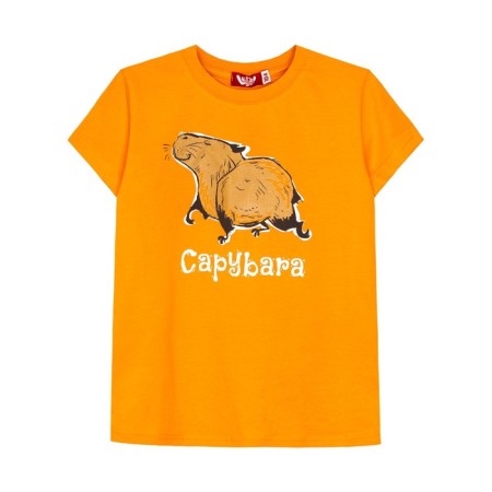 Children's T -shirt, height 98 cm, orange color