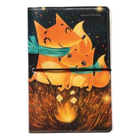 Note book A5, 160 sheets on the Daily Journal rings, Cover artificial leather, an illustration block 80 g/m2, mix-2