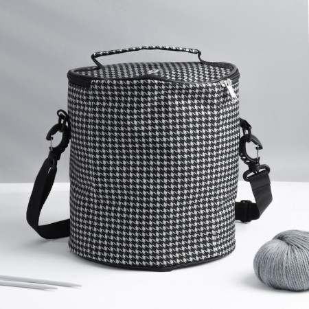 Folloer Bag "Goose Feat", 2 gross, d = 21 cm, 23 cm, black/white cet-4