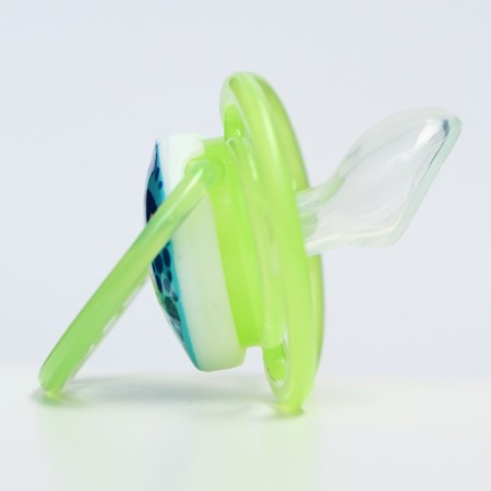 Nipple-dummy silicone orthodontic, + 6 months, green color-2