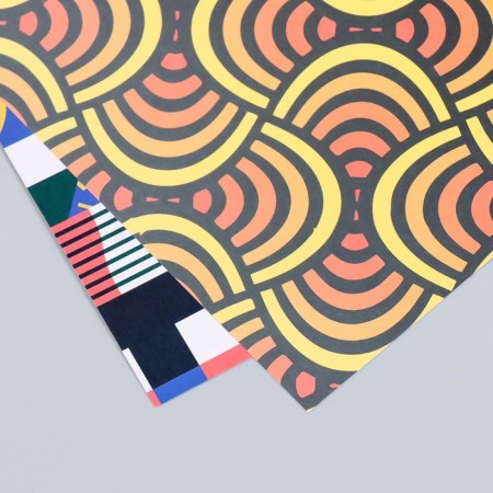 Scrapbooking paper bilateral "Color Geometry" density 180 g 30.5x32 cm-4