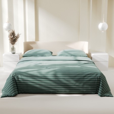 Bed linen Ethel Duet Mint Stripes 143x215 cm-2pcs, 220x240cm, 70x70cm-2pcs, 100% cotton, Poplin-9