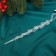 Christmas tree decoration "Tough icicle" 19x1 cm, transparent