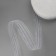 The curtain tape is classic, organza, 4 cm, 50 ± 1 m, white color