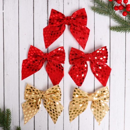 Jewelry "Bant Lux" (set 5 pcs) 11.5x13 cm, red, gold