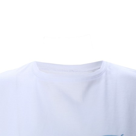 Female set (T -shirt/shorts), the color is lapis lazuli/white, size 50-8