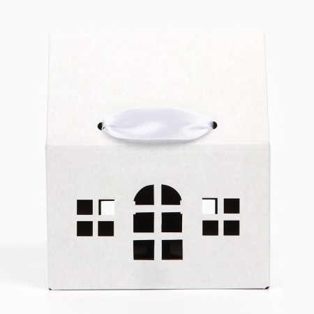 Folding box "House, White", 15 x 18 x 10 cm-1