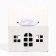 Folding box "House, White", 15 x 18 x 10 cm