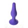 Anal plug "Pitches-fire", size S, silicone, purple, 11.3 cm