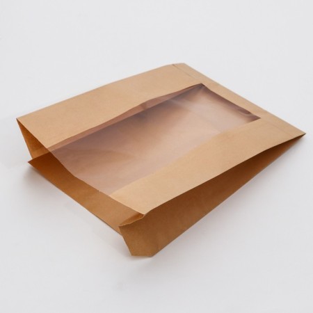 Crafts package, V-shaped bottom, with a longitudinal window 32 x 21 x 10 cm-2