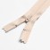 Lightning "Spiral", No. 4, non -proceeding, trouser, castle machine, 12 cm, milk color