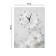 Carty clock is wall-mounted, interior "flowers", silent, 30 x 40 cm